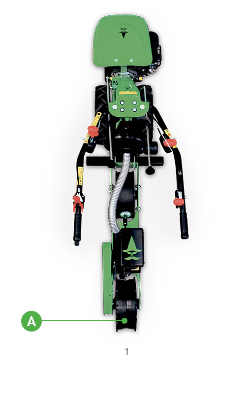 Motocoltivatore con seminatrice pneumatica di precisione Serie WZ-B10