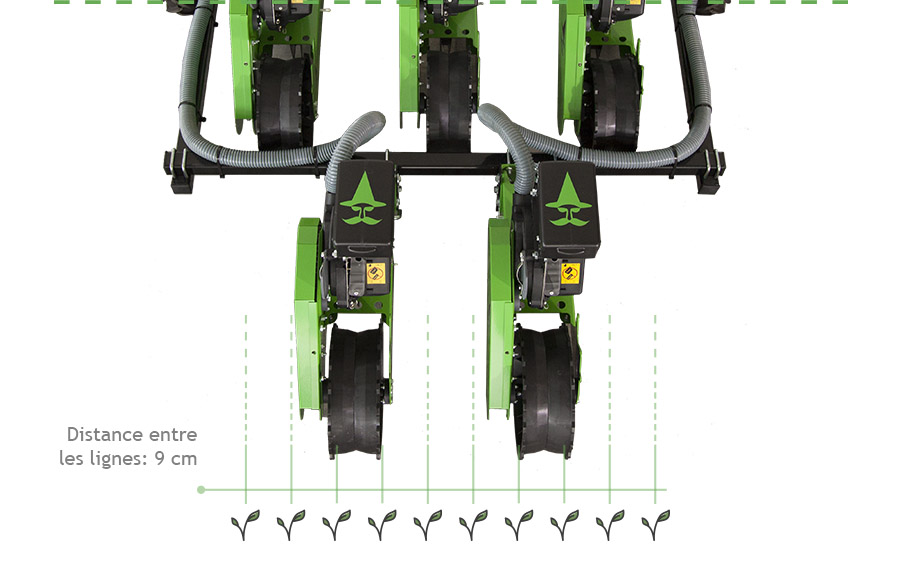 Seminatrice pneumatica a 10 linee di semina Serie WZ-F fr