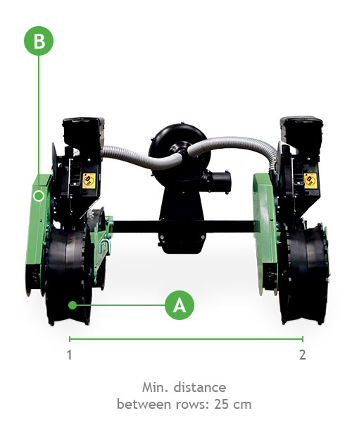 Seminatrice pneumatica di precisione per motocoltivatore Serie WZ-C20-en