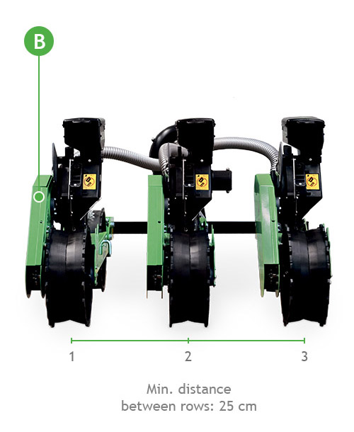 Seminatrice pneumatica di precisione per motocoltivatore Serie WZ-C30-en