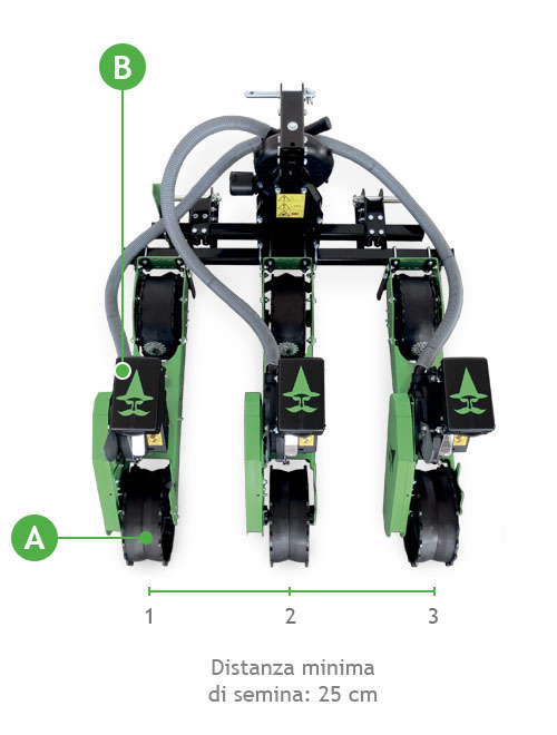 Seminatrice pneumatica di precisione per trattore Serie WZ-D30