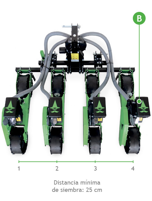 Seminatrice pneumatica di precisione per trattore Serie WZ-D40 es