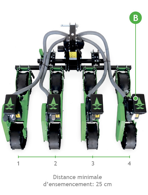 Seminatrice pneumatica di precisione per trattore Serie WZ-D40 fr