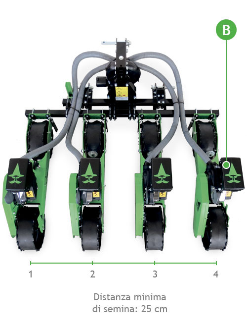 Seminatrice pneumatica di precisione per trattore Serie WZ-D40