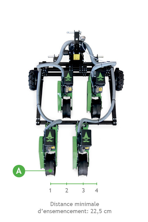 Seminatrice pneumatica di precisione per trattore Serie WZ-F40 fr