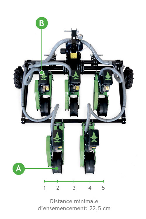 Seminatrice pneumatica di precisione per trattore Serie WZ-F50 fr