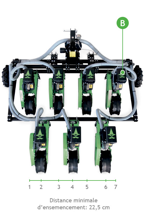 Seminatrice pneumatica di precisione per trattore Serie WZ-F70 fr